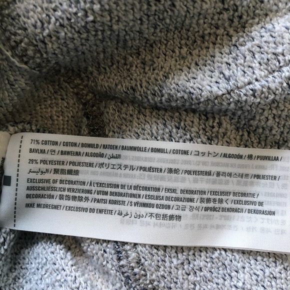 ABERCROMBIE Striped Cowl-neck Cozy Sweater small - Picture 6 of 7